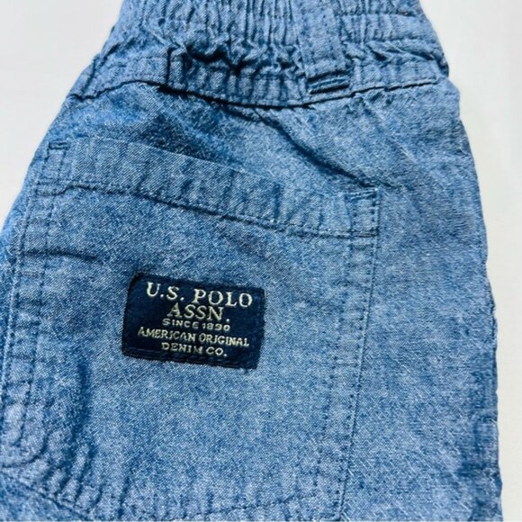 U.S. Polo Assn. Kids Blue Shorts - Picture 4 of 4